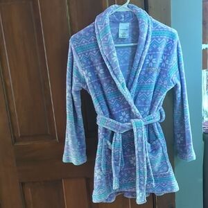 EUC bebe Fleece Robe Girl 10/12